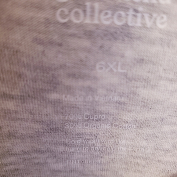 Girlfriend Collective Light Gray Short Sleeve Cupro Blend T Shirt Size 6XL NWT - Picture 8 of 8